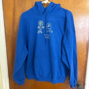 Lonely ghost blue hoodie
